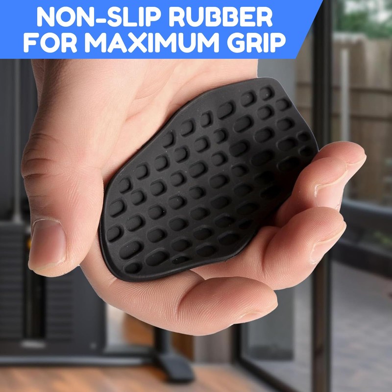 Non-Slip Gym Training Grips - Ergonomic Fingerless Hand Protectors for