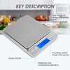 mafiti MK200 Digital Kitchen Scales Stainless Steel 0.1g/3kg Multifunctional Food