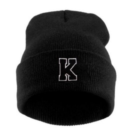 MFAZ Morefaz Ltd Kids Winter Beanie Hat Boy Girl Cap Worm Hats Children School Youth Sport Alphabet A-Z (K)