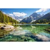 Mountain Lake Aquarium Background Pine Trees Ldyllic Landscape Fish Tank