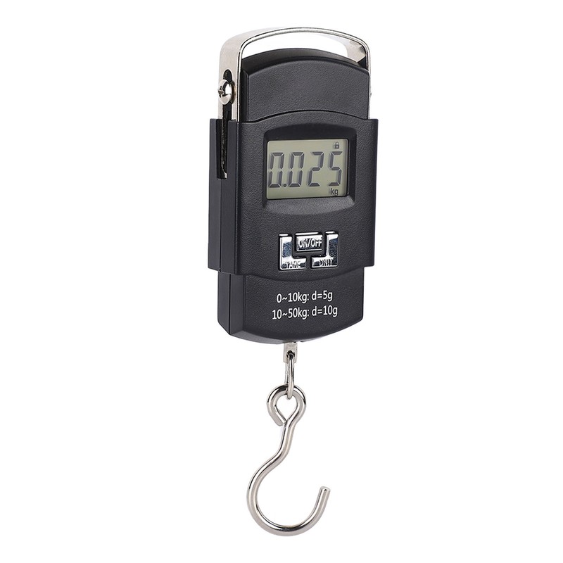 Hanging Hook Scale LCD Display 50kg Portable Digital Fish Scale