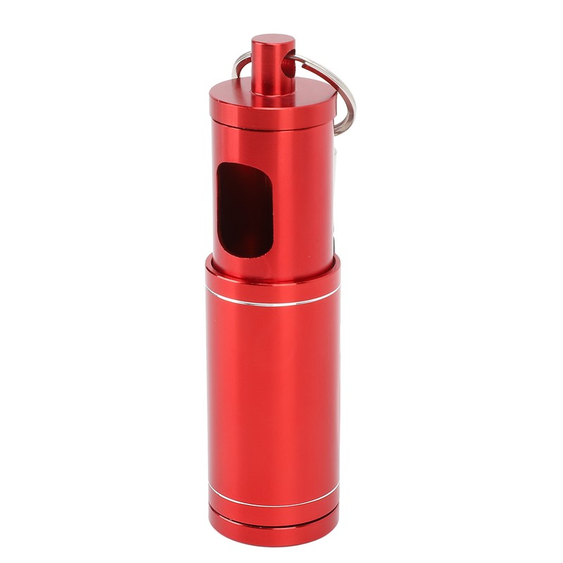 Portable Pocket Ashtray with Keychain Lanyard Retractable Circular Aluminium Alloy