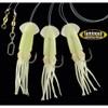 Dega by Jenzi Cod Rigs Rubber Octopus 3 Arms Luminous