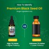 Amazing Herbs Premium Black Seed Oil - Cold Pressed Nigella