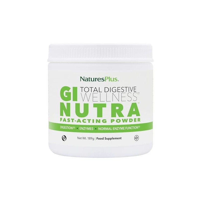 NaturesPlus GI Nutra Total Digestive Wellness Powder - Enzyme Supplement