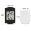 Ulable Digitales Funkthermometer für Innen- und Außentemperaturmessung, LCD, Umgebungstester