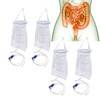 10PCS Enema Bag Set 1000ML Silicone Reusable Hangable Enema Cleaner