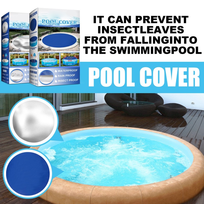 Round Swimming Pool Dust Cover Solar Heating Protector Dust Proof