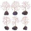 Cheungshing 6-7” Natural Healing Crystal Bonsai Tree with Irregularity Amethyst