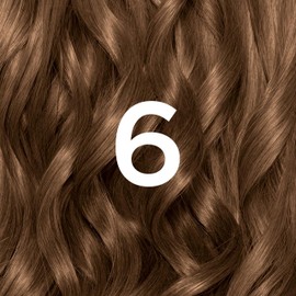 Garnier Nutrisse Permanent Hair Dye, Natural-looking, hair colour result, For All Hair Types, 6 Light Brown