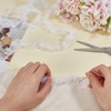 letsinstyle 10 Yards Organza Ruffled Pleated Lace Trim, Lace Edge