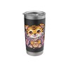 Kawaii tiger with cup and blanket Stainless Steel Insulated Tumbler