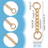 UNICRAFTALE 2Pcs Bag Extender Chain Golden Handbag Strap Extender Bag