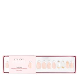 KIARA SKY 100% Acrylic Press On Nails - Salon Quality Instant Manicure, Long-Lasting, Easy Application - 30 piece Kit - Almond Short-Ocean Waves