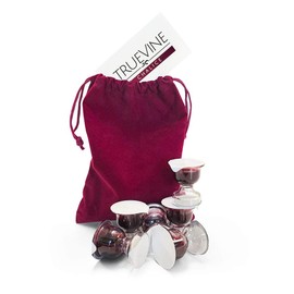TrueVine Chalice Communion Cups and Wafer Set - Prefilled Cups w/Fresh Unleavened Bread & Grape Juice - Carefully Packaged & Easy to Open Elements for your Church Services, Fits in Trays (6 Count)