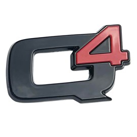 Q4 3D Metal Micro-Stamp Suitcase. for All Alfa Romeo Giulia Stelvio, Sports Tailgate Lettering Sticker Badge, Giulia Stelvio Exterior Accessories (Black)