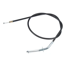 X AUTOHAUX Front Brake Cable with Adjuster Motorcycle Accessory Bend Connector for 50cc-250cc Motorcycle Mini Bike ATV 4 Wheeler Quad Scooter Black Silver Tone