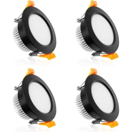 YGS-Tech 2 Inch LED Recessed Lighting, Dimmable Downlight 3W(35W Halogen Equivalent), CRI80, 5000K Daylight White Ceiling Light with LED Driver(4 Pack)
