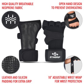Gym grip Workout Gloves Gym Gloves for Men Women|Wrist Support, Silicone Padded Palm, Breathable Design|Weight Lifting Gloves for Cycling, Pull-ups, Deadlifts, and Gymnastics