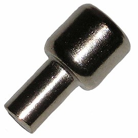 5mm x 8mm x 16mm Long Chrome Shelf Support Rest Pin/Peg (12)