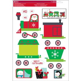 Impact Innovations Christmas Choo Choo Build-A-Scene Clings, 12 x 17