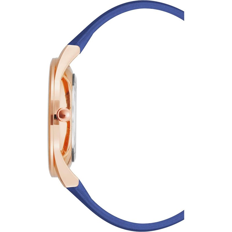 NINE WEST Women's Strap Watch, Blue, Minimalist Classic