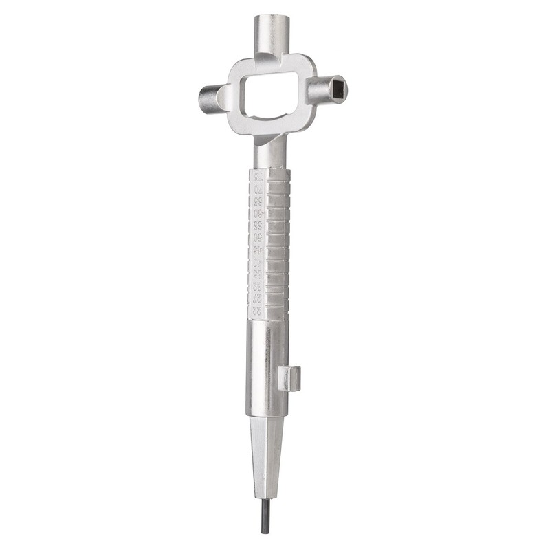 MASUNN Sliver Locksmith Tool Multi Purpose Cylinder Gauge Cam Turner