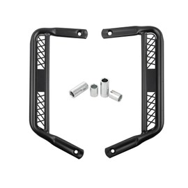 Mokuo Motorcycle Extended Footpegs in Heavy Iron Material Compatible with Yamaha Zuma 2022 2023, Black Color TANK 200