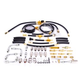 MOCA Fuel Injection Pressure Tester Kit Gauge 0-140 PSI Gauge Dual Dial