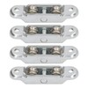 FLEXMAN 4Pcs Wheel Roller Pulley with Slot, Stainless Steel Sliding