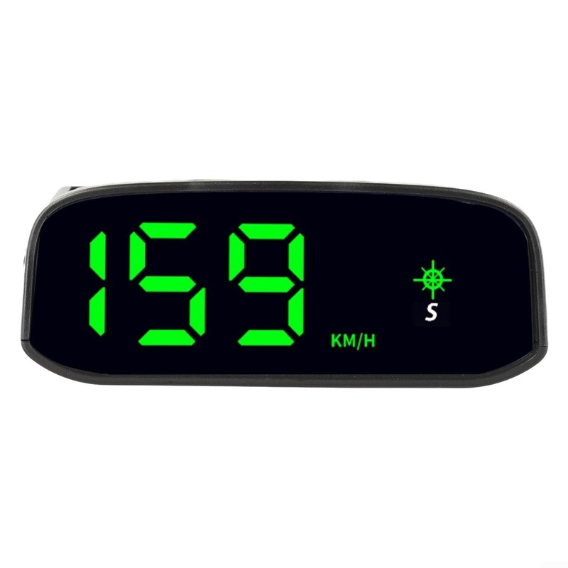 Solar Powered Head Up Display GPS Digital Car Speedometer with