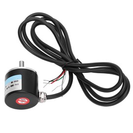 QANYEGN Encoder Photoelectric, AB 2 Phase Incremental 5 to 24V DC Solid Shaft Encoder for Office Automation Engineering (100B)