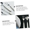 MAGICLULU 2sets Nordic Style Tableware Ceramic Handle Stainless Steel Fork