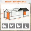 Large Metal Chicken Coop, Chicken Runs for Yard with Waterproof