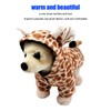 Dog Hoodie Winter Jacket Cute Fun Giraffe Design Warm Puppy
