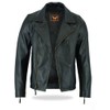 TackField Men's Premium Motorcycle Cowhide Leather Jacket - Heavy Duty