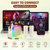 Karaoke Machine for Kids,Portable Bluetooth Speaker with 2 Wireless Microphones,