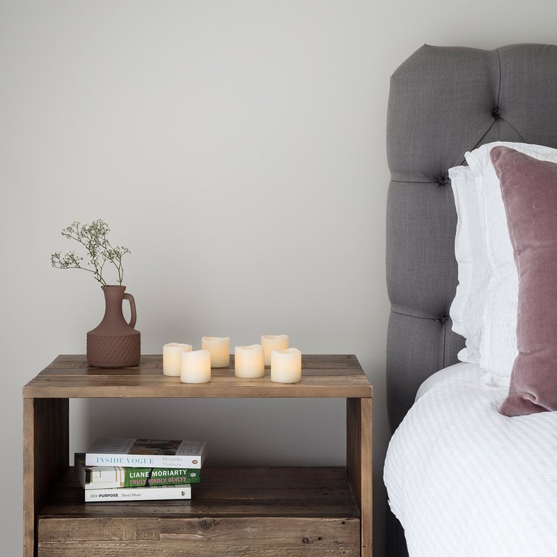 Lights4fun 6er Set LED Echtwachs Kerzen Batteriebetrieb