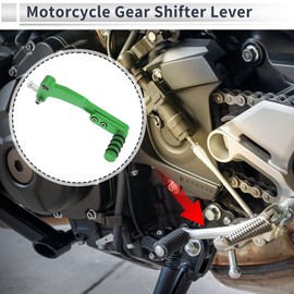 RATCHROLL Motorcycle Gear Shifter Lever for Kawasaki Ninja 400 2018-2023 Pedal Shift Lever Arm Green