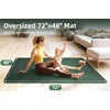 GymCope Large Yoga Mat 6'x4', Extra Wide Non-Slip TPE Exercise
