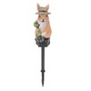 Solar Garden Light Bunny Statue Plastic IP65 Waterproof All Weather