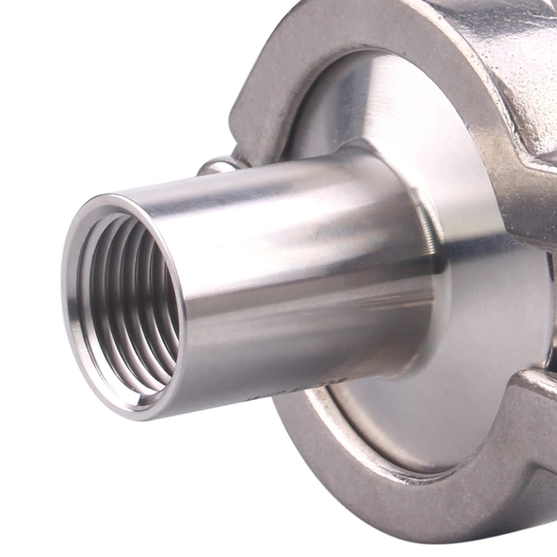 DERNORD 2 Pcs Sanitary Female Threaded Ferrule Pipe Fittings +