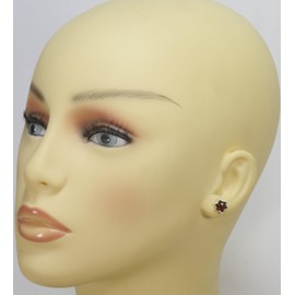 BALTIC AMBER STERLING SILVER 925 Earrings Small Stud Cognac NATURAL Gemstone Earrings Amber Jewellery For Woman