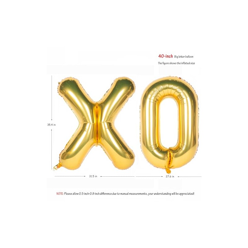 Gold Letter Balloons 40 Inch Giant Jumbo Helium Foil Mylar
