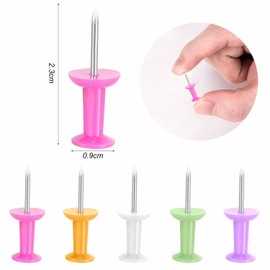 Acooruiteng Push Pins for Pinboard Drawing Pins Cork Board Pins Colour Thumb Tacks for Cork Notice Board Pins Map Pins Pin Board Pins Push Pins for Cork Board Thumbtacks for Home Office Craft 100 Pcs