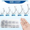 Barbless Fishing Hooks, 300pcs Carp Fishing Hooks Trout Hooks Circle