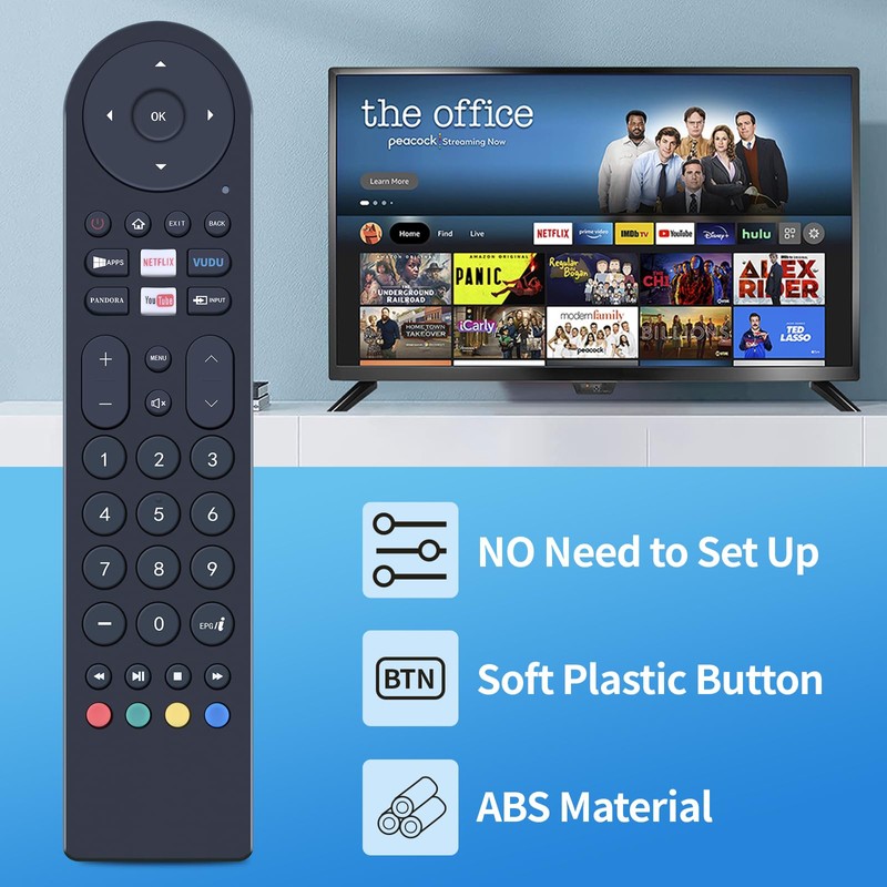 Replacement Remote Control Compatible with RCA LED Smart LCD TV