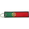 Llavero de la bandera de Portugal, 100% bordado