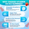 Mchokuu Vitamin D3 K2 Gummies 5000IU Sugar Free Supplement, 60