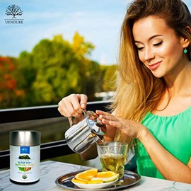 Japanese Green Tea USDA Certified Organic Kukicha With Matcha Infused with Yuzu, Perfect For Making Hot Tea or Iced Tea | Eco -Friendly Tin Can be Recycled